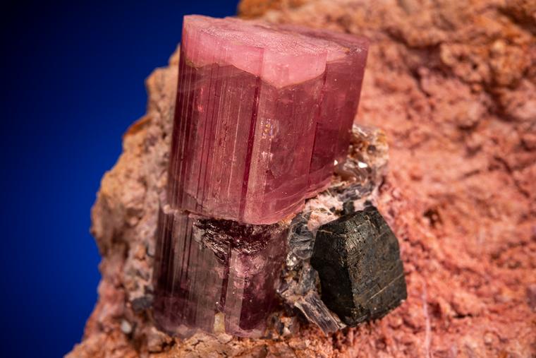 ELBAITE with COLUMBITE